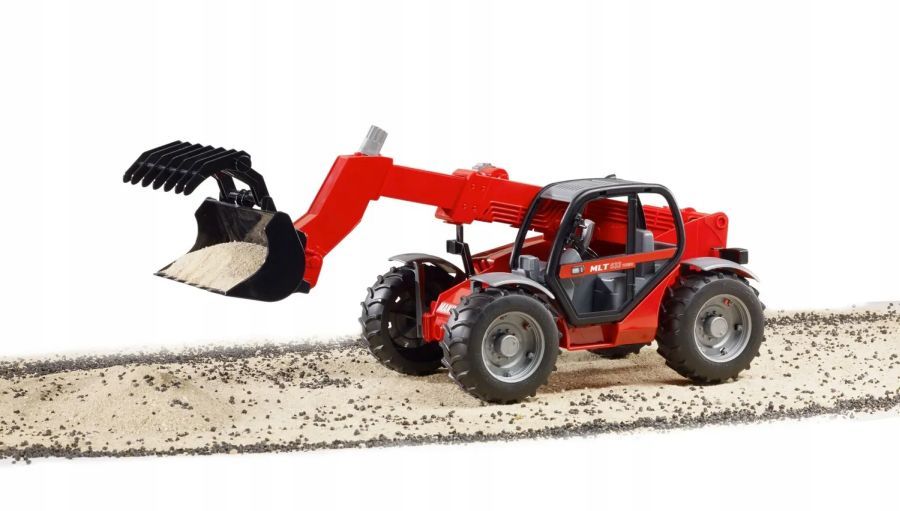 BRUDER Manitou MLT 633 ładowarka teleskopowa 1:16 chwytak Niemcy