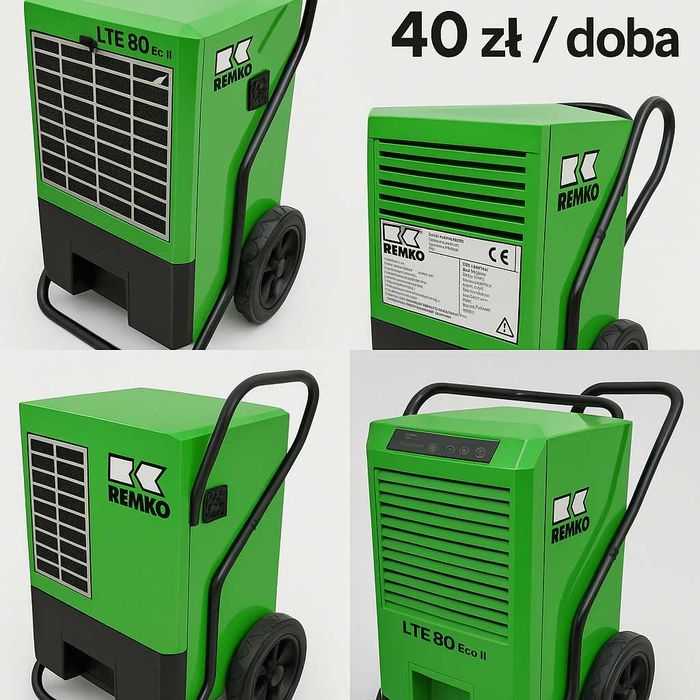 Wynajem osuszacza powietrza REMKO LTE 80 Eco II Mocny wydajny