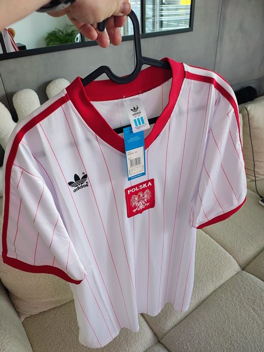 Koszulka piłkarska reprezentacji Polski retro 1982 adidas