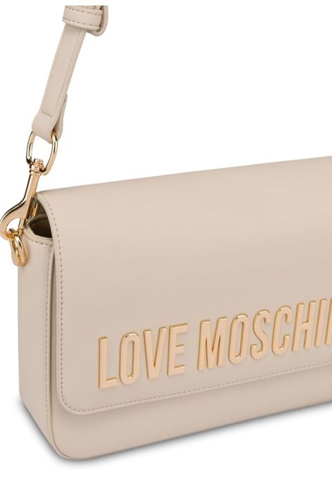 Bolsa love mochino bege