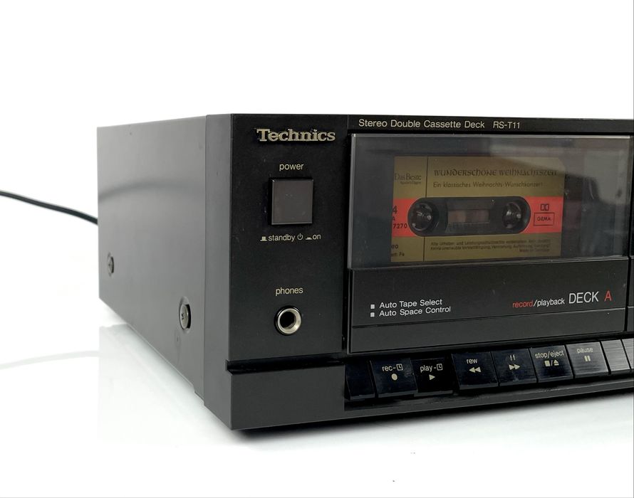 TECHNICS RS-T11 Magnetofon Stereo Double Cassette Deck Audio HiFi, Lata Produkcji 1987-1990