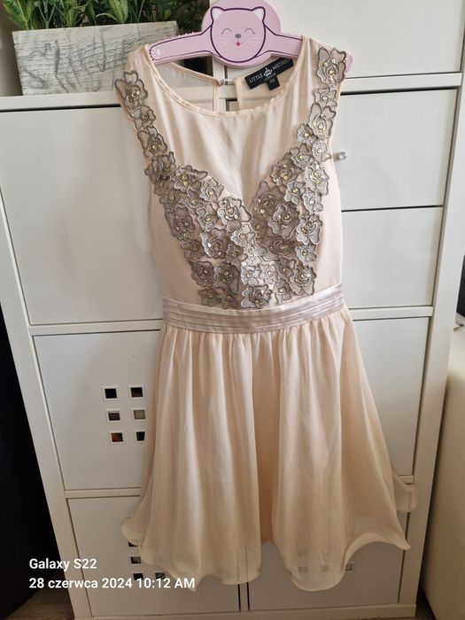 Sukienka ślub cywilny, wesele 34 xs.