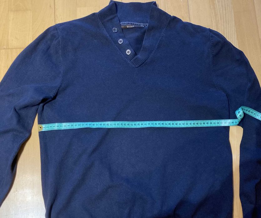 granatowy sweter, XL, "Brice", 60 zł