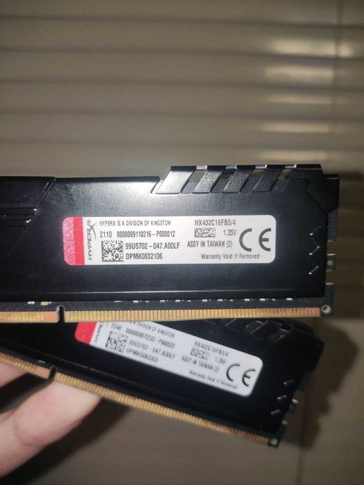 Оперативна пам'ять HyperX Fury DDR4 8GB (Kit 2x4GB) 3200MHz