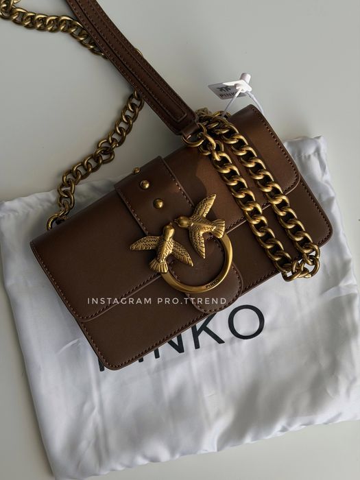 Жіноча шоколадна сумка Pinko, коричнева сумка Pinko: 2 450 грн