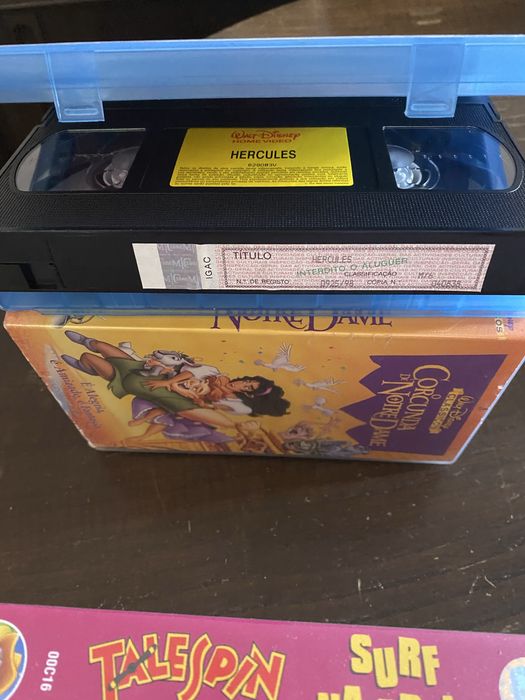 Cassetes originais Walt Disney VHS