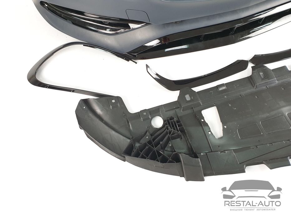 Передний бампер AMG Mercedes-Benz CLA W117 2013-2018