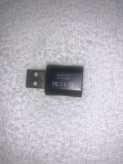 USB External Sound Card Black Item No.: MA21