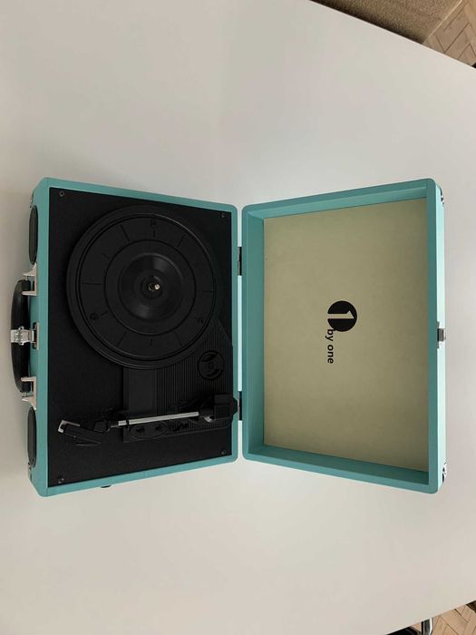 Vinil Vintage "1 by one" Azul-Turquesa - Novo na caixa