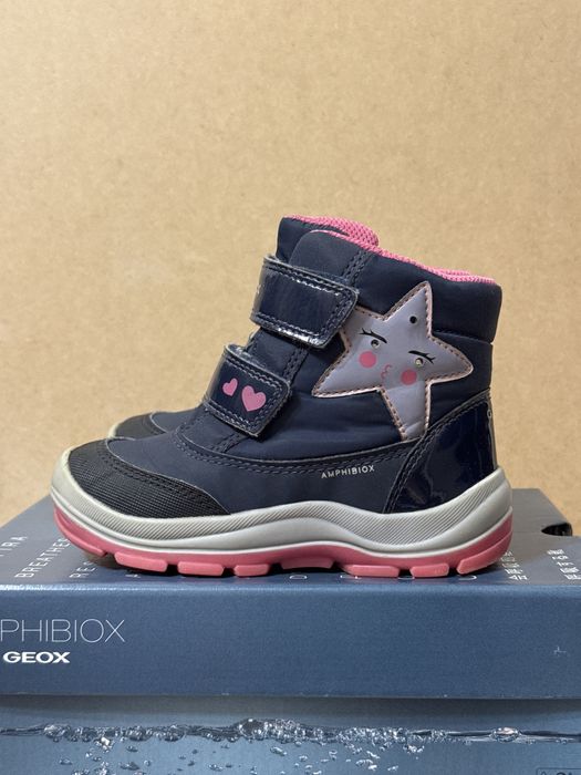 (26 р) Дитячі зимові черевики Geox Flanfil, Устілка 16.8 см