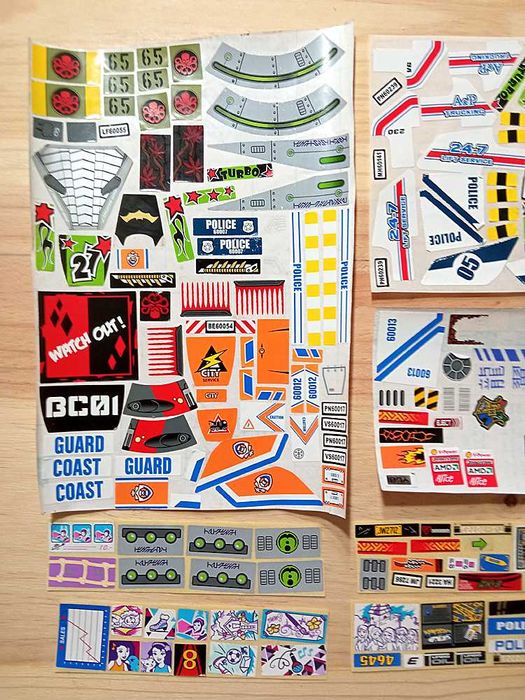 Autocolantes Originais Para Peças Lego