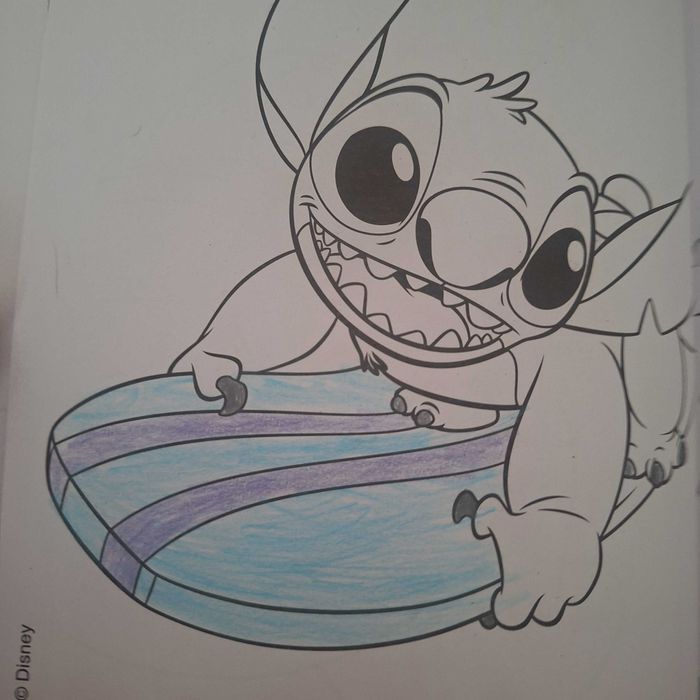 Stitch 2x zeszyt, piórnik, kolorowanka, brylok