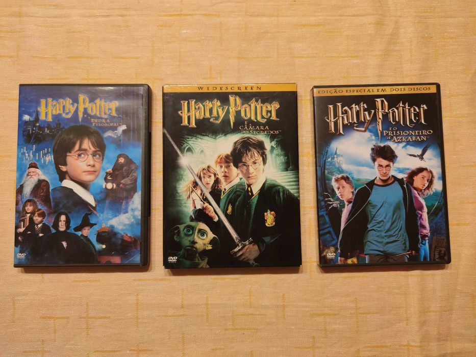 DVDs Harry Potter 1, 2 e 3
