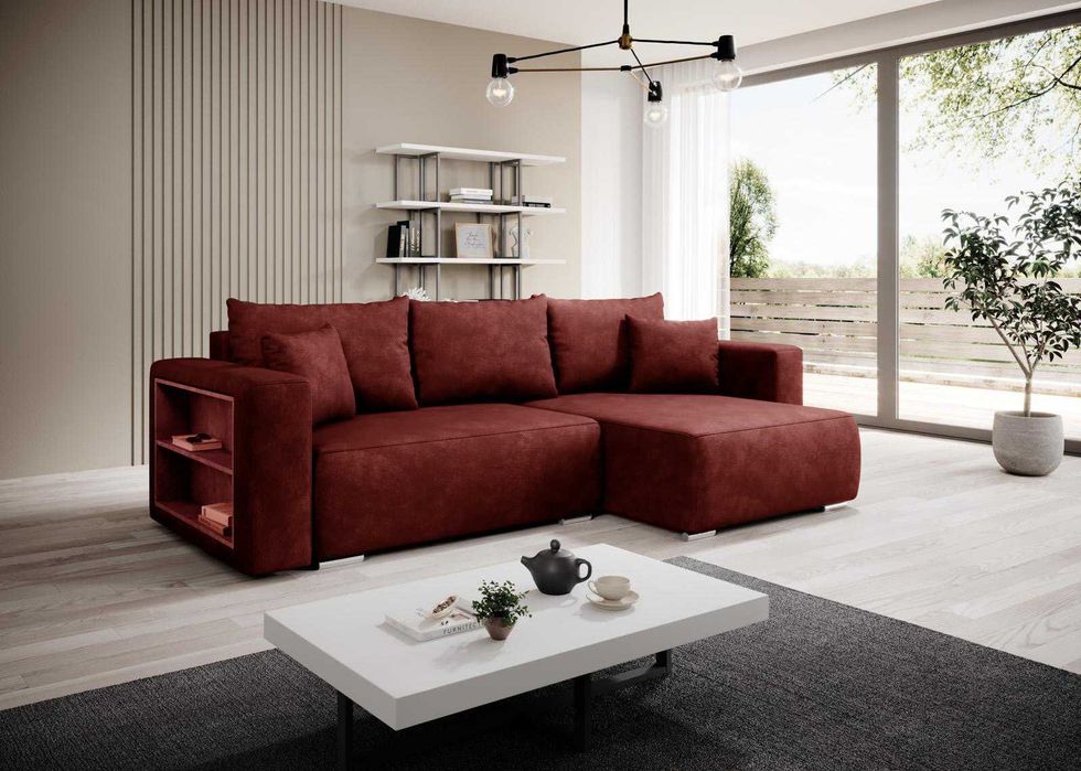 Narożnik rozkładany LUNA, Funkcja spania, Pojemnik, Rogówka, Producent