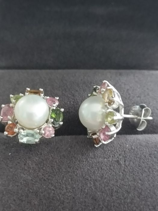 Продам серьги с натуральными камнями