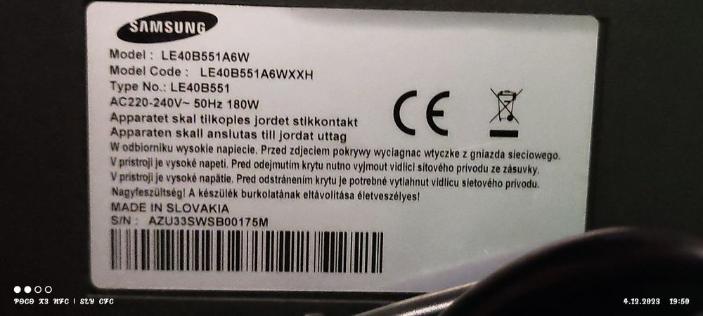Telewizor Samsung 40"