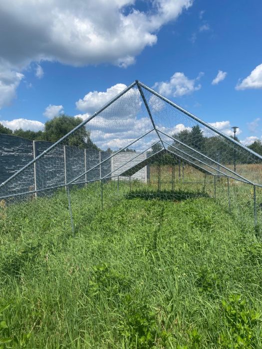 Vida XL klatka zewnętrzna dla kurcząt zlożona