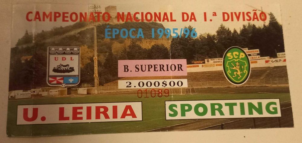 Bilhetes de Futebol do Sporting Clube de Portugal