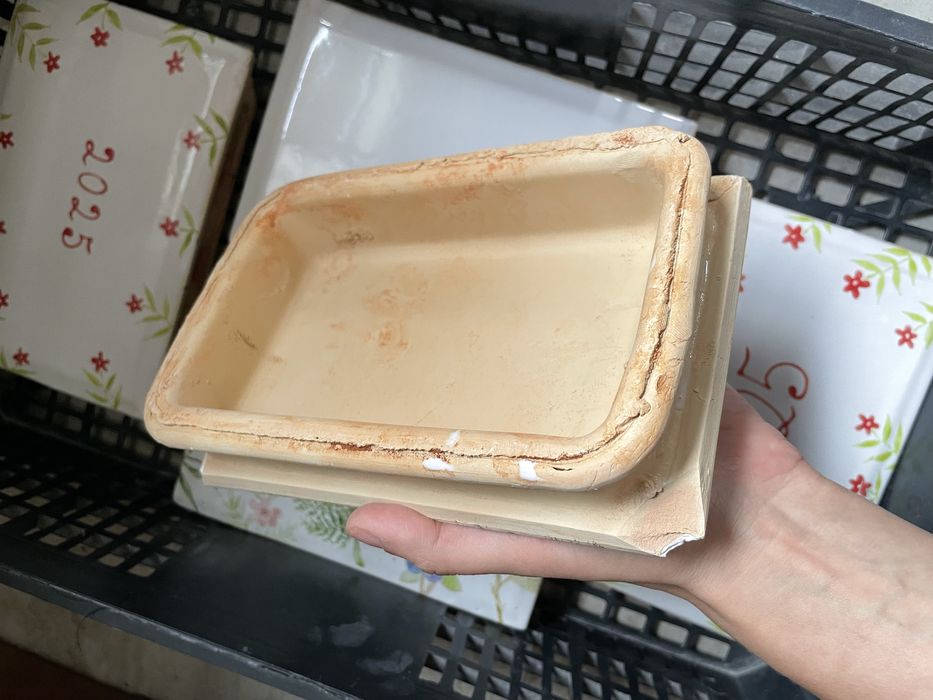 Kafle do pieca z rysunkiem wiejskim