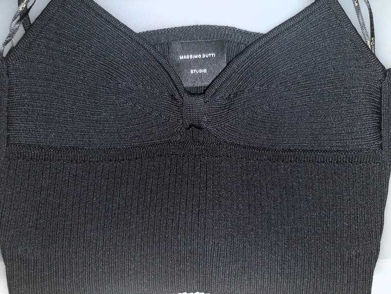 Top preto Massimo Dutti Studio