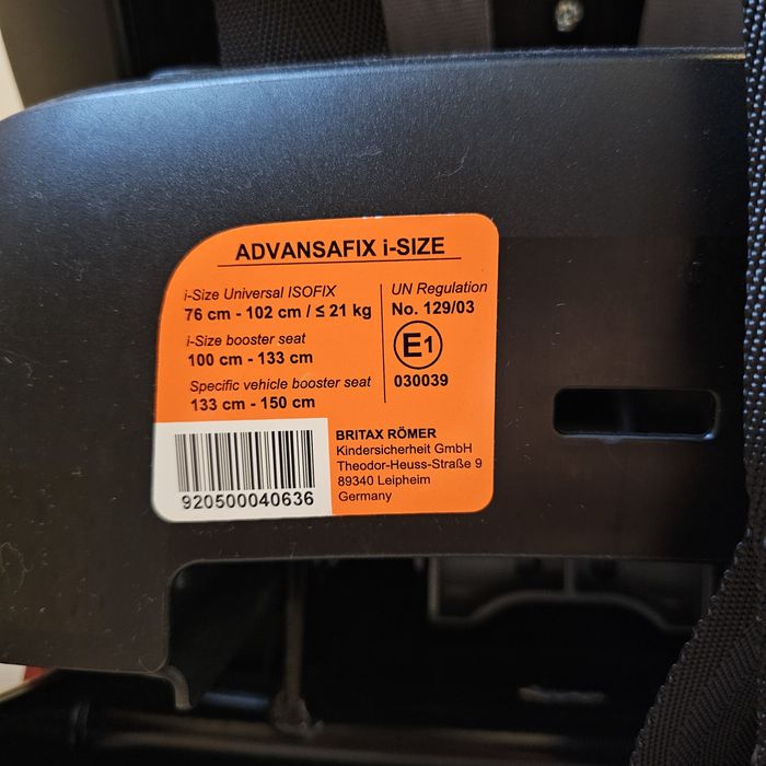 Автокрісло britax romer advansafix