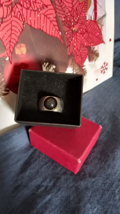 Anel excecional
Titânio / Onyx
Peça única de um ourives alemão 
Tamanh