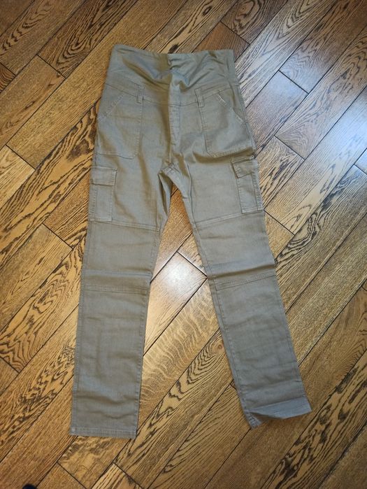 Spodnie ciążowe wygodne beżowe 44 jeans