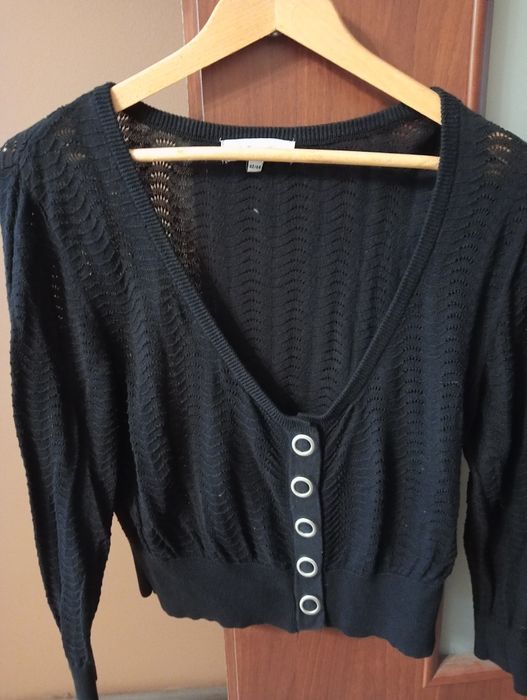 Sweter ażurowy zapinany Sara Kelly by Ellos