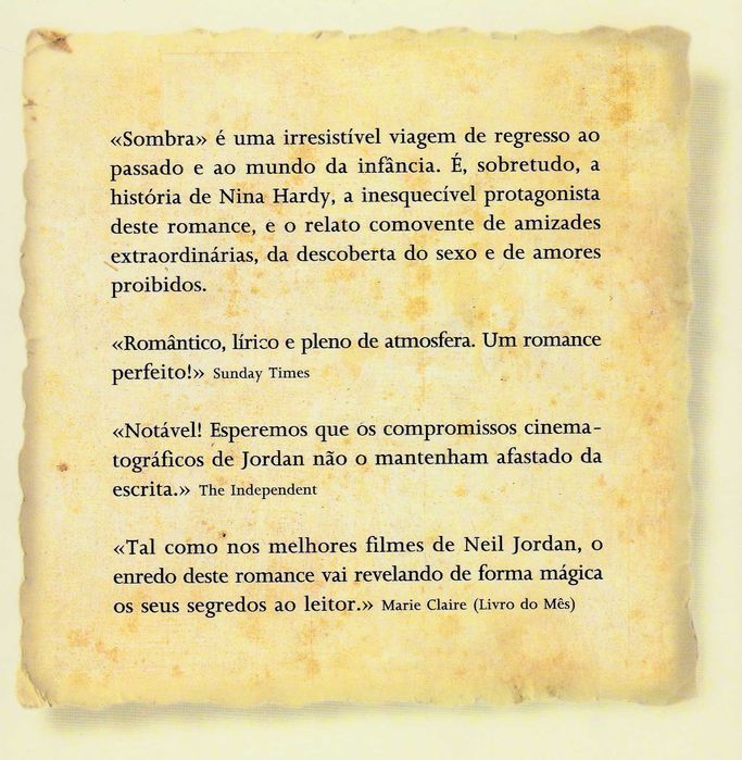 Livro Sombra de Neil Jordan [Portes Grátis]