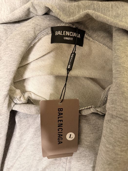 Balenciaga zip-up hoodie incognito