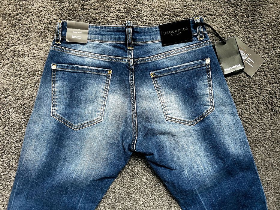 Nowe oryginalne spodnie Dsquared2 Jeans Wash