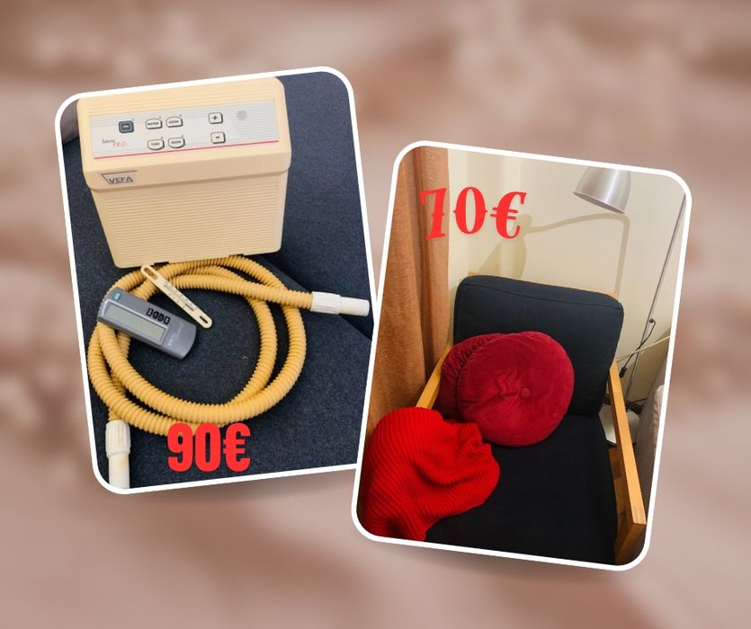 Poltrona + Luminária +Máquina de Massagem