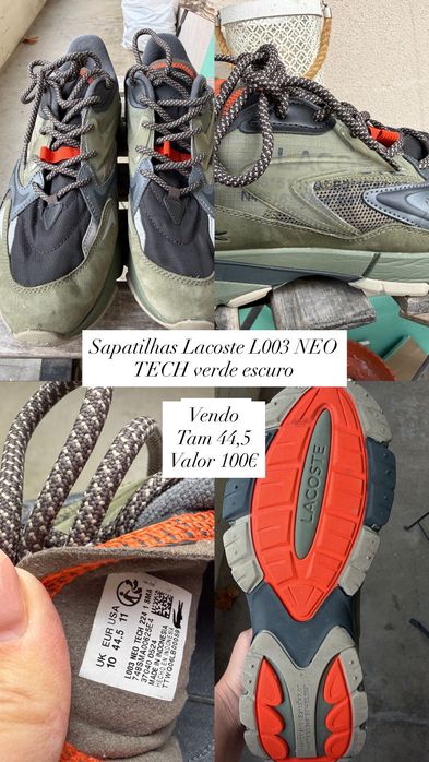 Sapatilhas Lacoste L003 NEO TECH verde escuro