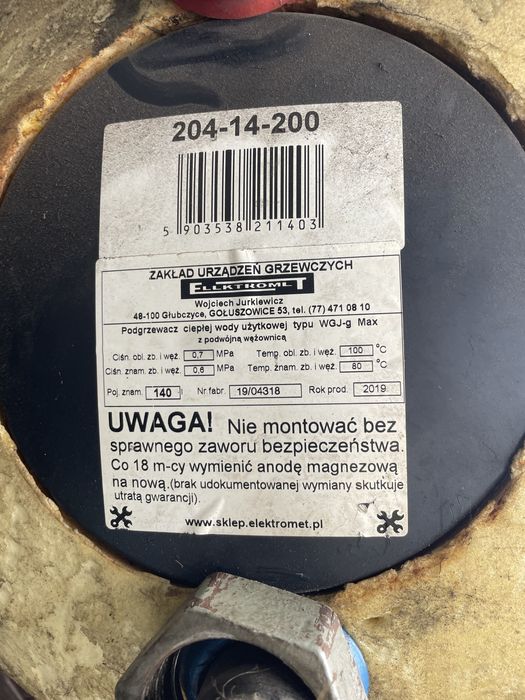 Bojler 140l z podwójną wężownicą