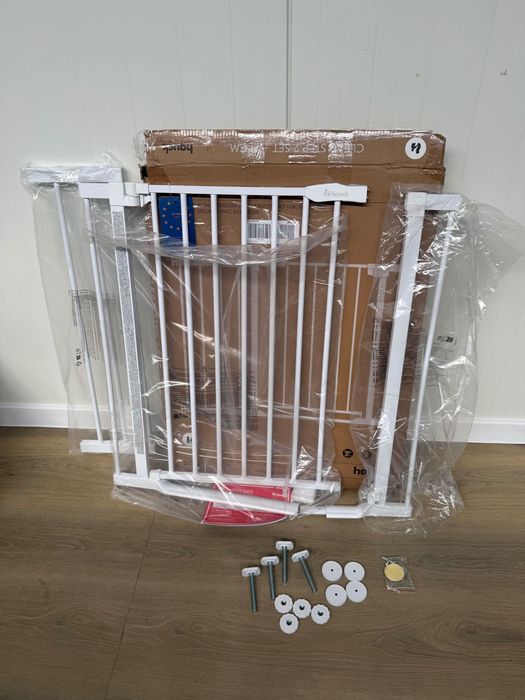 Hauck Bramka zabezpieczająca, barierka dla dzieci i zwierząt 96-101 cm clear step 2, rozporowa bez wiercenia