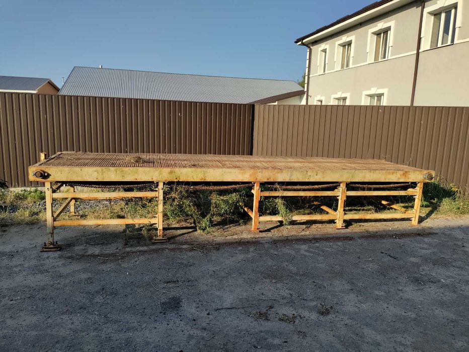 Транспортер пластинчатый, конвейєр пластинчастий
