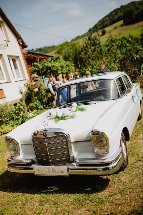 Samochód  do ślubu Mercedes w111