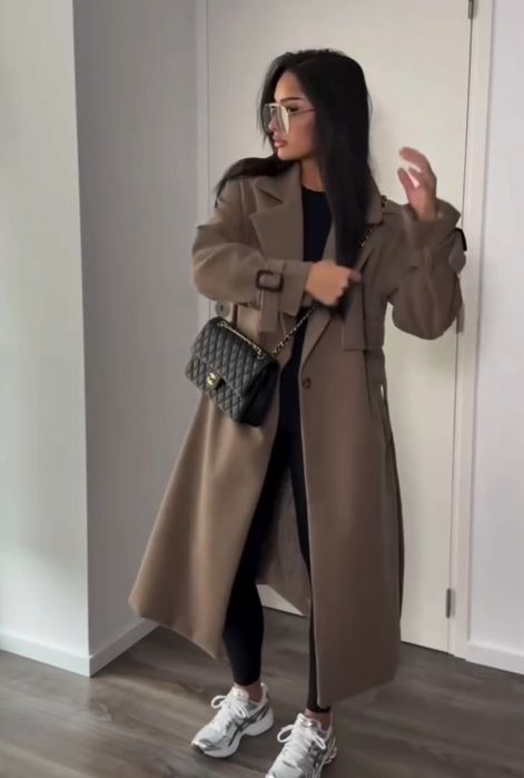 Кашемір пальто на ситепоні