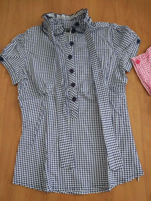 Camisa Blusa azul rosa