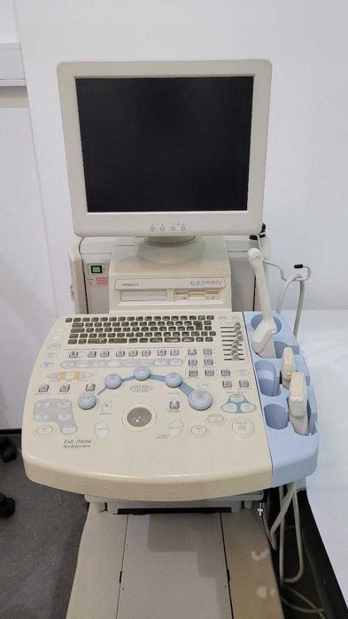 ECOGRAFO HITACHI EUB-7000 com 3 SONDAS + impressora Sony