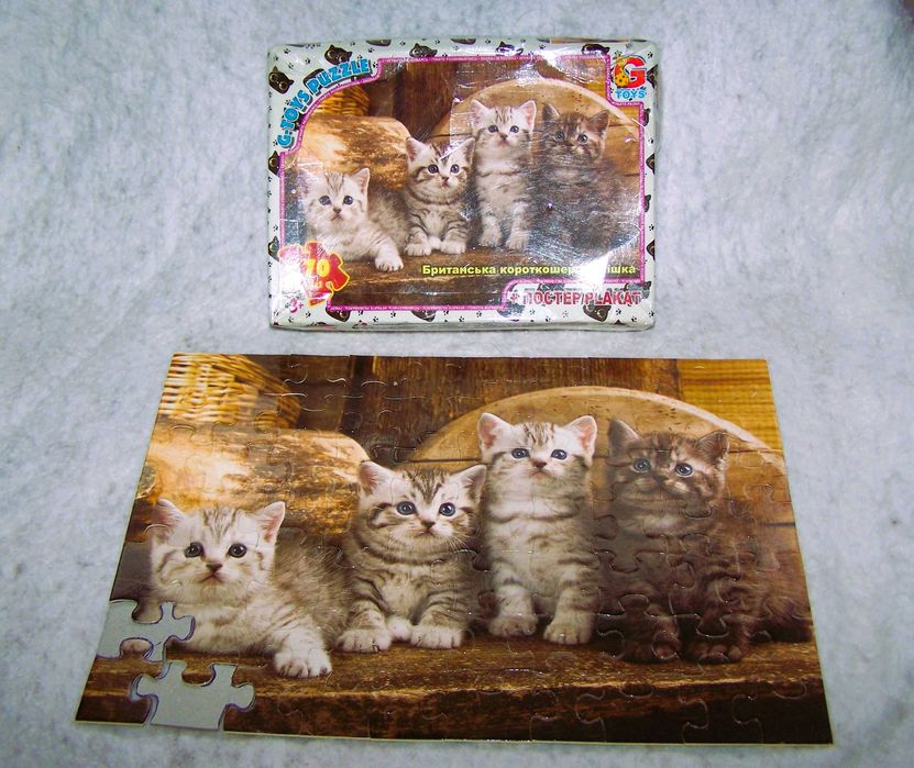 Пазлы " Британская короткошерстная кошка" 70 деталей