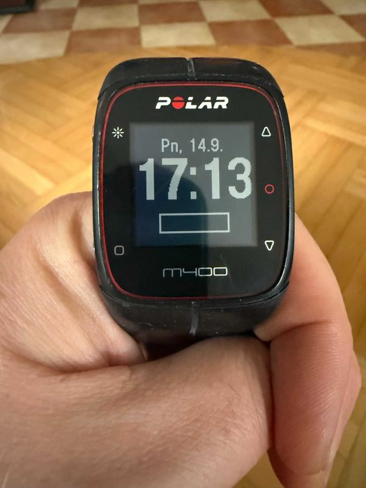 Smartwatch POLAR M400 sportowy zegarek monitor aktywności używany komplet z pudełkiem