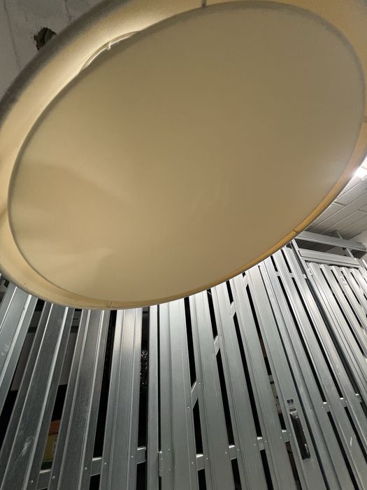 Dwie Lampy materiałowe kremowe