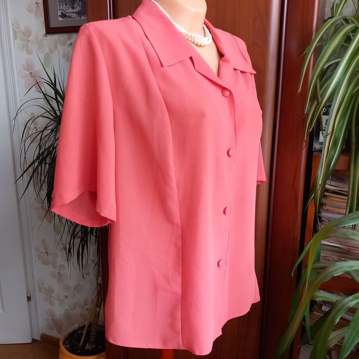 Bluzka damska malinowa/ koralowa rozm 46/ małe 48