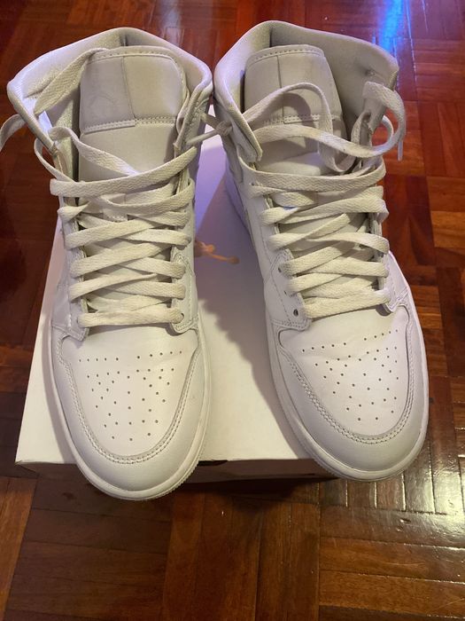 Air jordan 1 mid branco tamanho 42