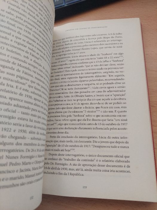 Livro Fátima Milagre ou Construção? - Patrícia Carvalho