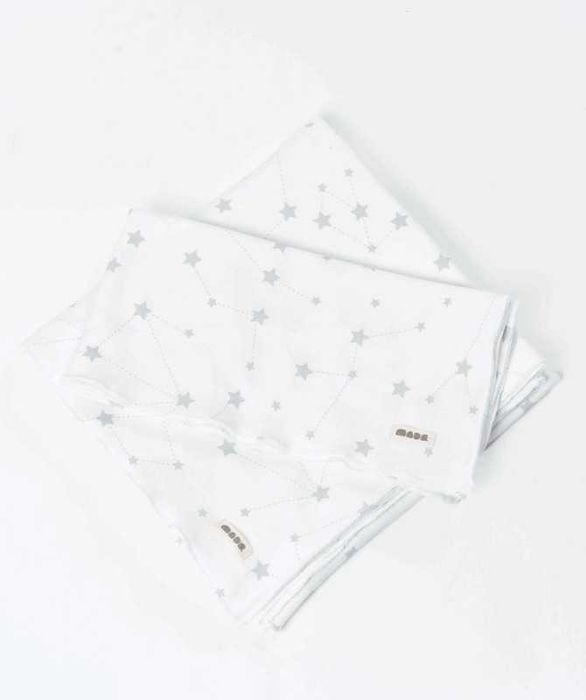 Fralda em algodão orgânico cometa cinza