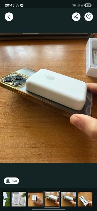 Mag safe павербанк з бездротовою зарядкою