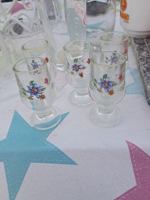 Conjubto cinco calices vintage