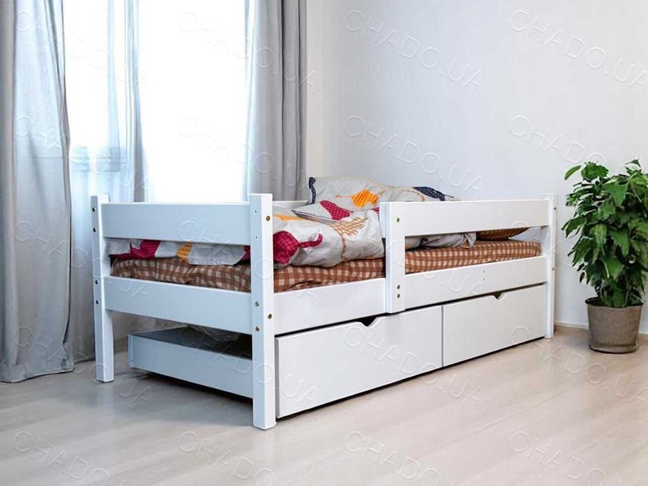 Дитяче ліжко 80x180 фарбоване дерево, кроватка дитяча,детская кровать